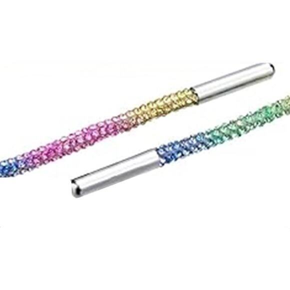 Rainbow crystal shoelaces - holy bling, Batman! - Picture 6 of 6